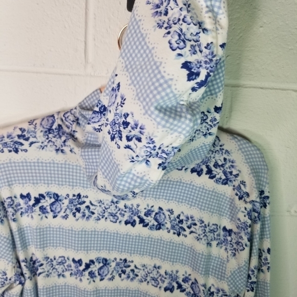 Green Gate floral zip running jacket hoodie - Picture 7 of 8